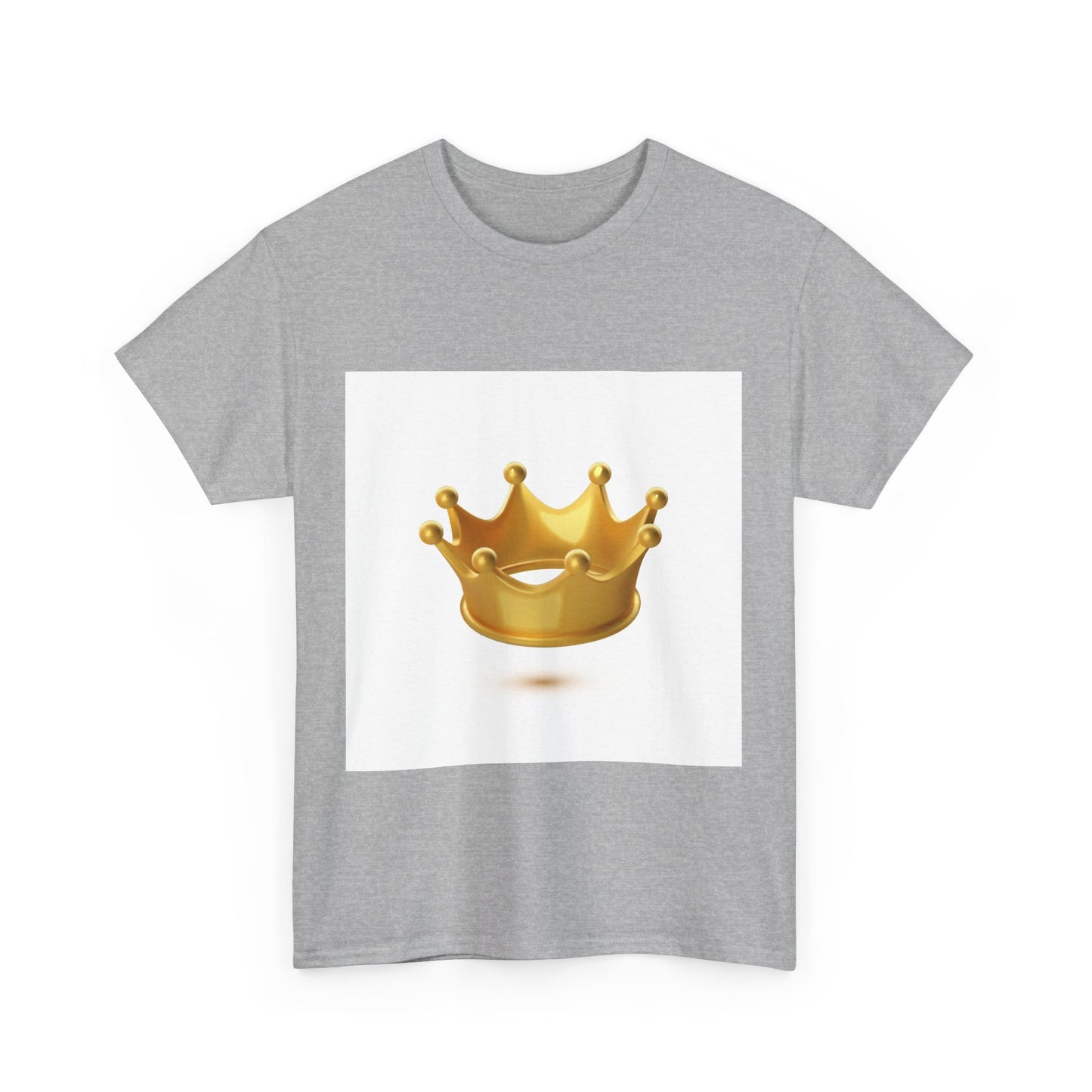 Golden Crown Unisex Heavy Cotton Tee - Regal Style Tee for Celebrations and Everyday Wear