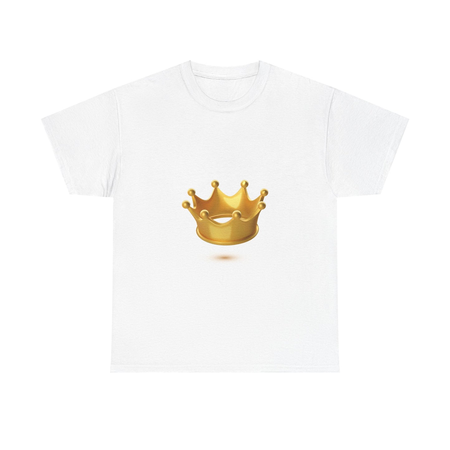 Golden Crown Unisex Heavy Cotton Tee - Regal Style Tee for Celebrations and Everyday Wear