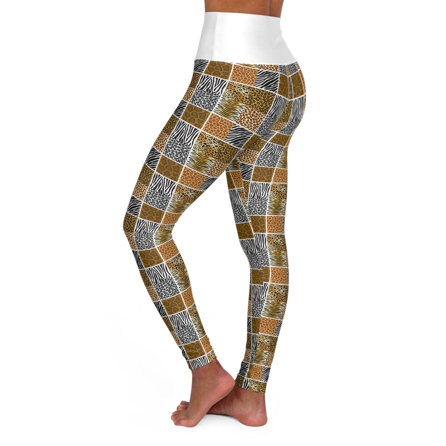 Stylish High Waisted Yoga Leggings - Comfortable Chic Activewear for Fitness Enthusiasts