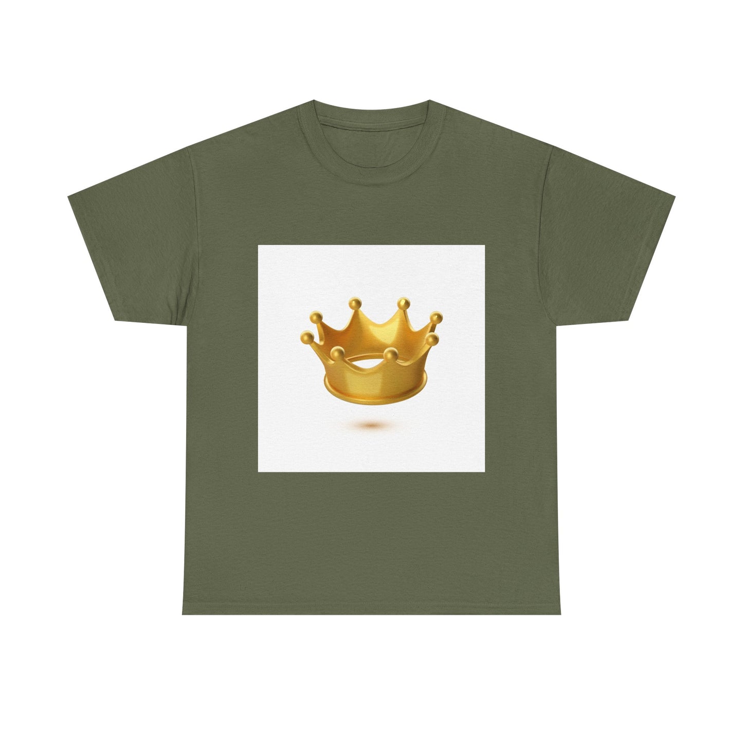 Golden Crown Unisex Heavy Cotton Tee - Regal Style Tee for Celebrations and Everyday Wear