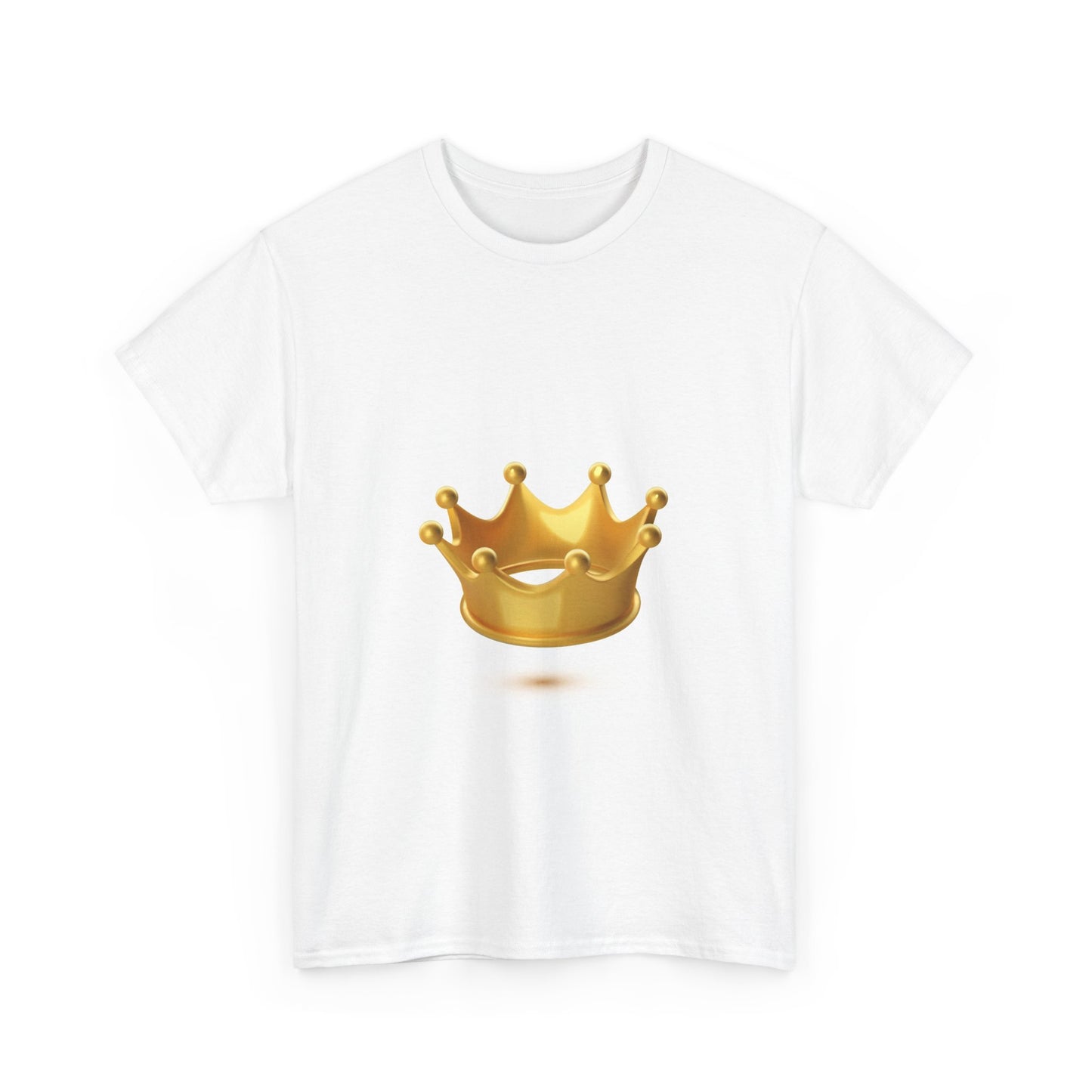 Golden Crown Unisex Heavy Cotton Tee - Regal Style Tee for Celebrations and Everyday Wear