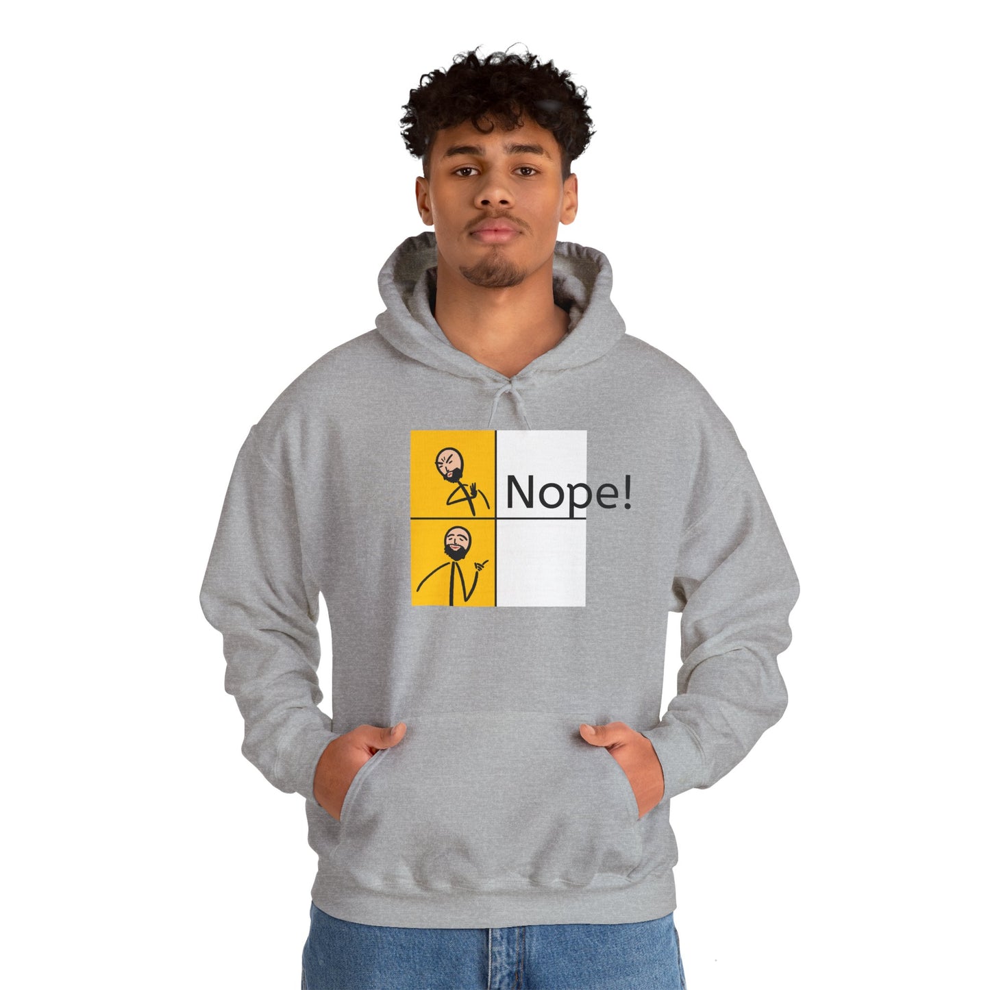 Nope! Unisex Hoodie - Heavy Blend Sweatshirt for Casual Wear