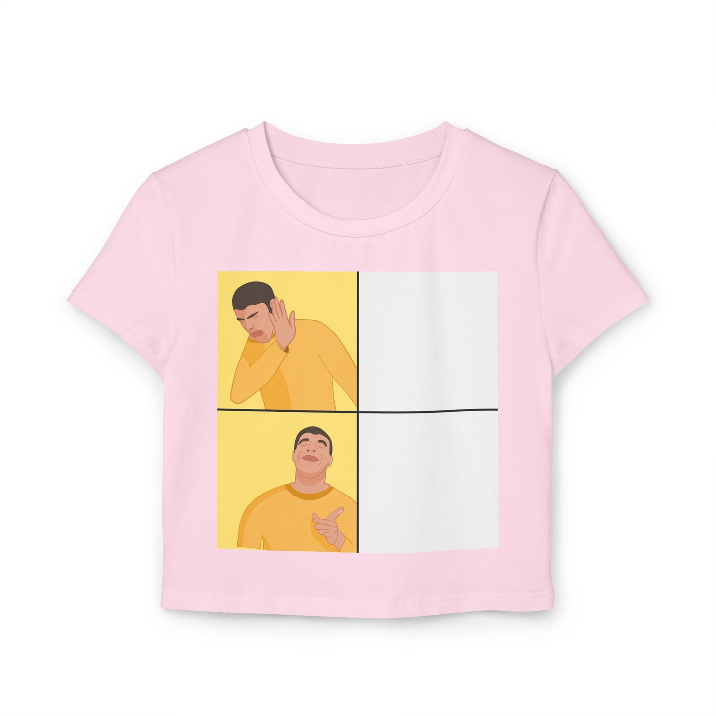 Trendy Women's Baby Tee with Fun Meme Design