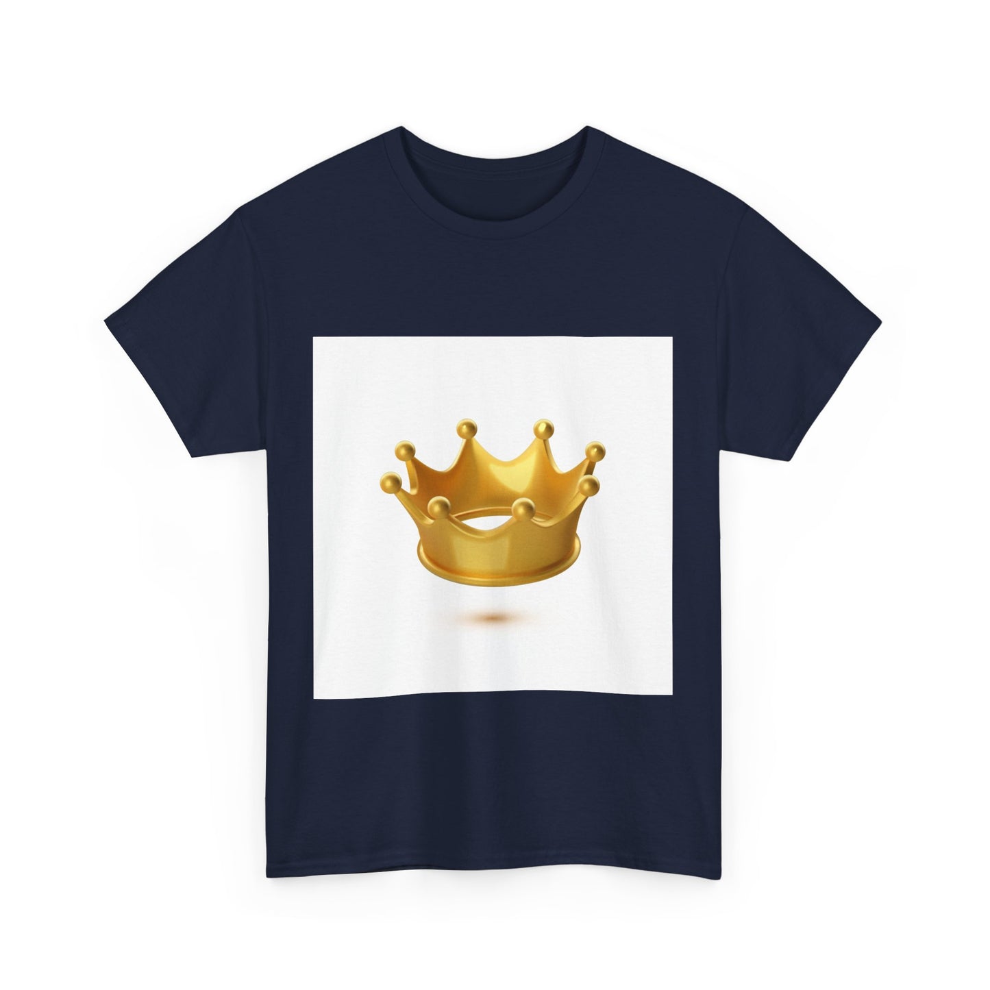 Golden Crown Unisex Heavy Cotton Tee - Regal Style Tee for Celebrations and Everyday Wear