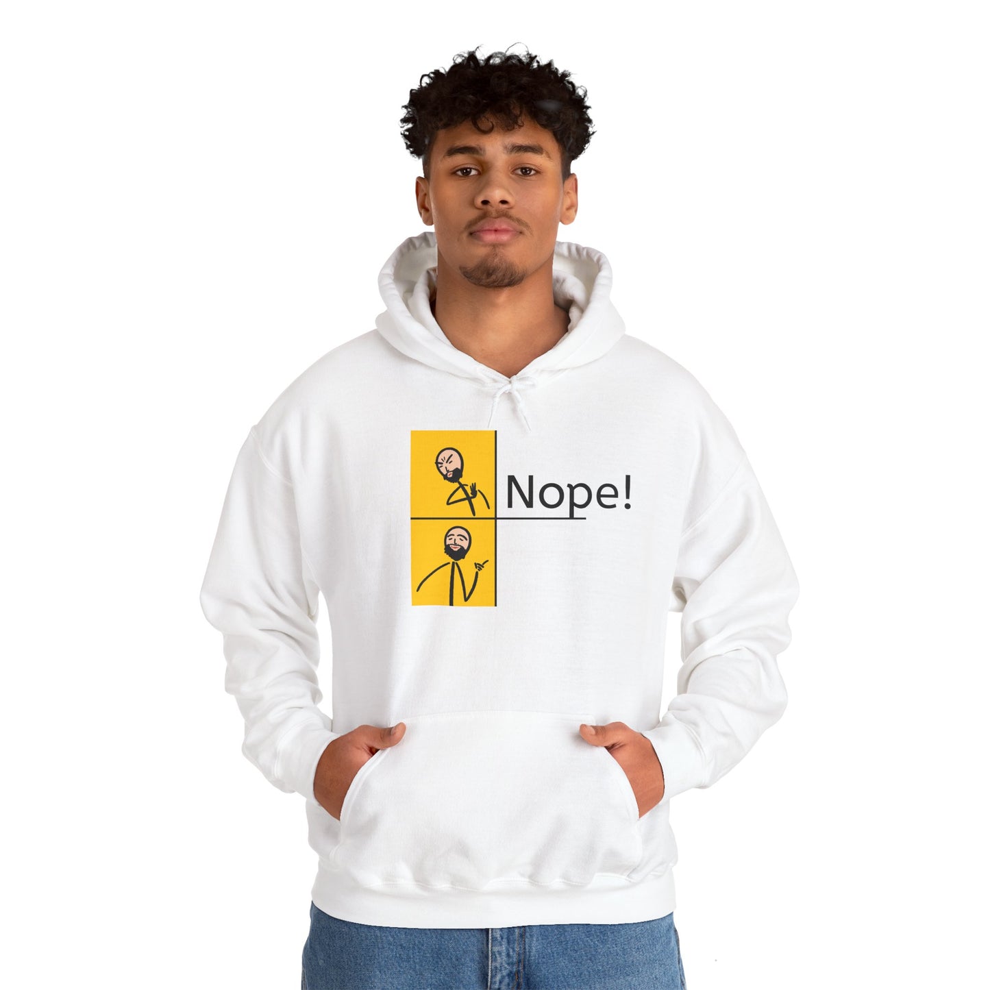 Nope! Unisex Hoodie - Heavy Blend Sweatshirt for Casual Wear