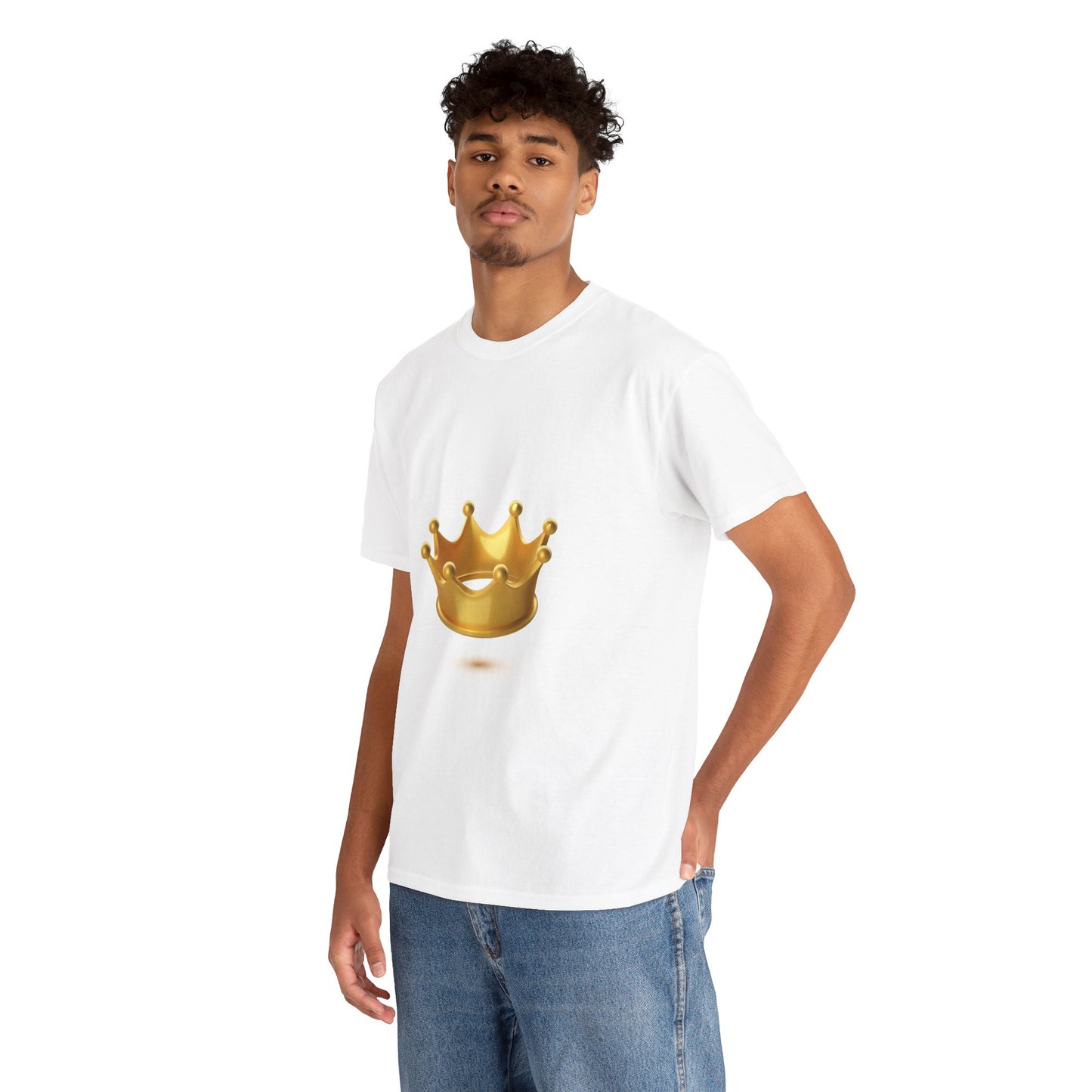 Golden Crown Unisex Heavy Cotton Tee - Regal Style Tee for Celebrations and Everyday Wear