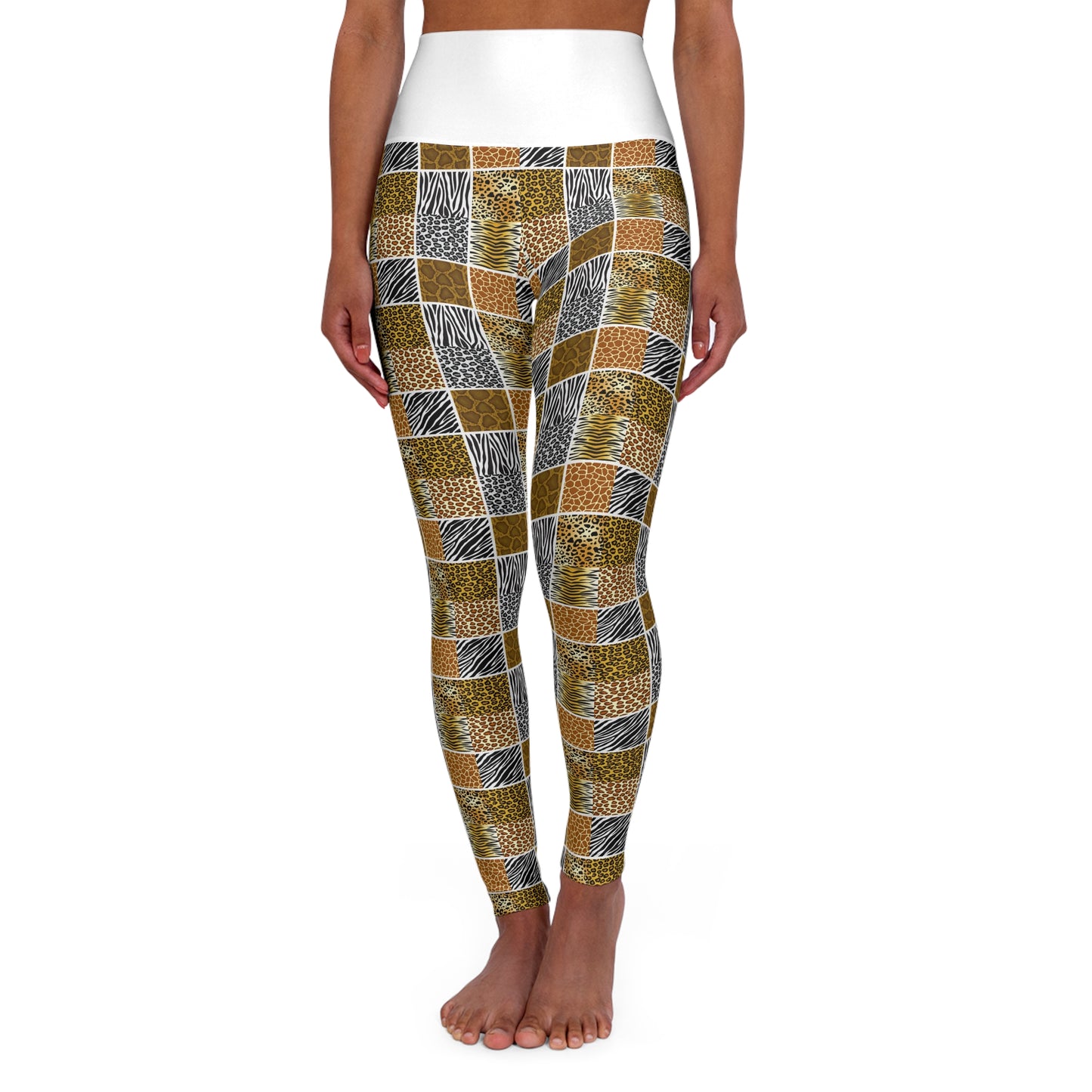 Stylish High Waisted Yoga Leggings - Comfortable Chic Activewear for Fitness Enthusiasts