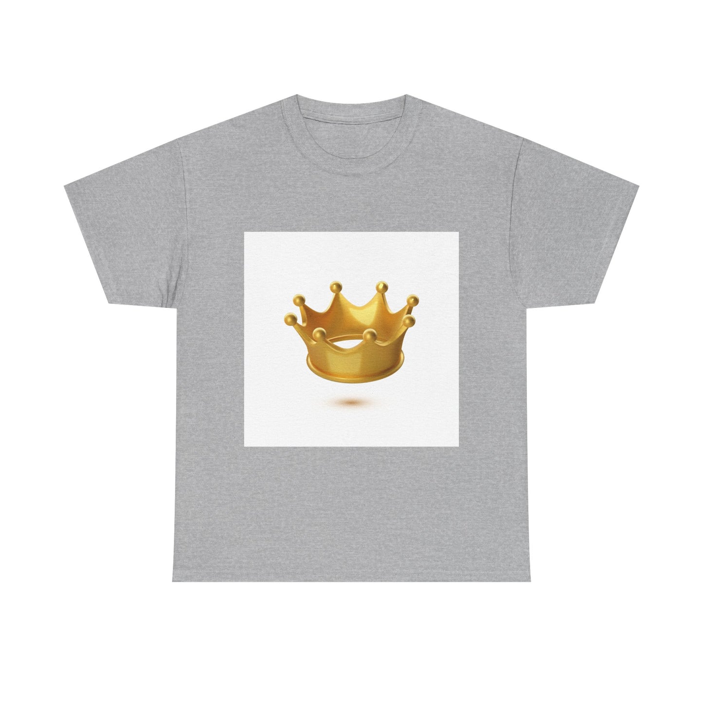 Golden Crown Unisex Heavy Cotton Tee - Regal Style Tee for Celebrations and Everyday Wear