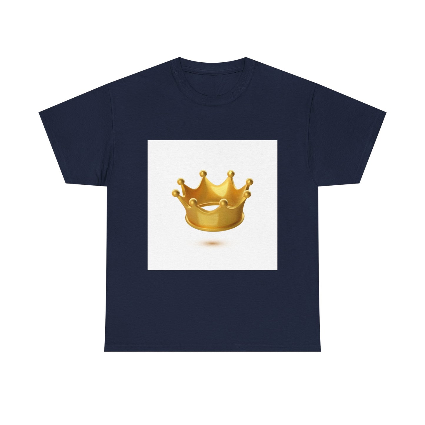 Golden Crown Unisex Heavy Cotton Tee - Regal Style Tee for Celebrations and Everyday Wear