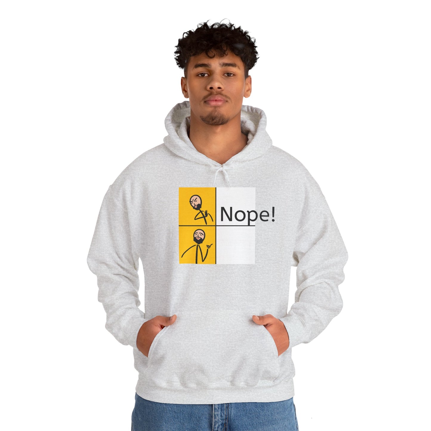 Nope! Unisex Hoodie - Heavy Blend Sweatshirt for Casual Wear