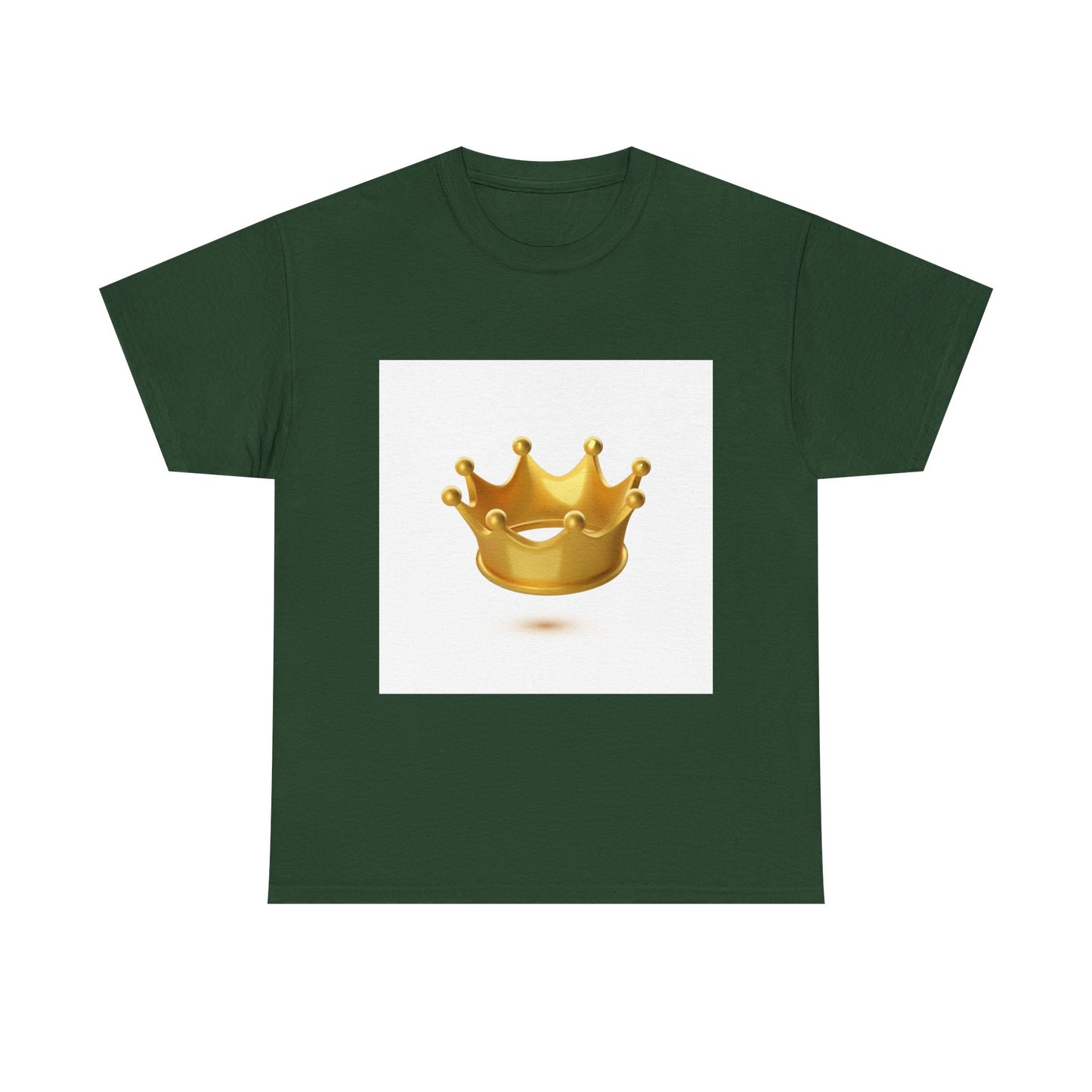 Golden Crown Unisex Heavy Cotton Tee - Regal Style Tee for Celebrations and Everyday Wear